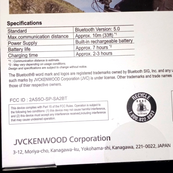 JVC Portable Wireless Speaker - Picture 4 of 4